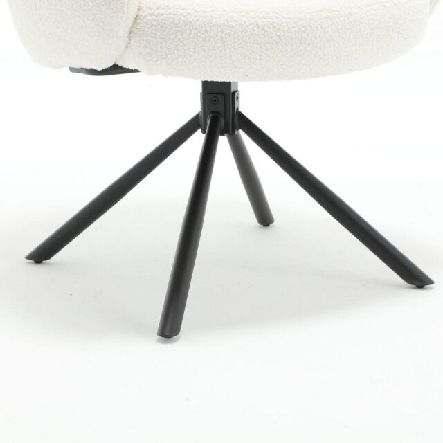 Stuhl Esszimmerstuhl Wohnzimmerstuhl +Teddystoff +180° drehbar + Rückdrehfunktion