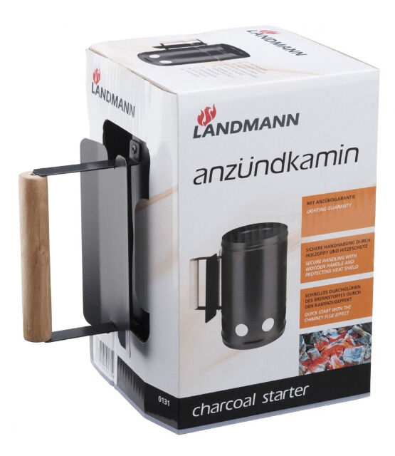 Anzündkamin GrillChef für Holzkohle und Holzbriketts