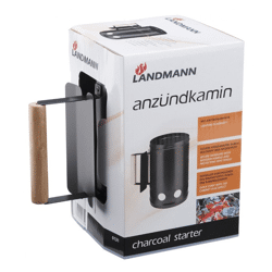 Anzündkamin GrillChef für Holzkohle und Holzbriketts