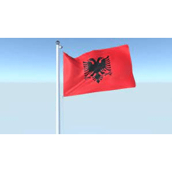 Albanien flagge 90 cm x 150 cm mit Öse aus Polyester