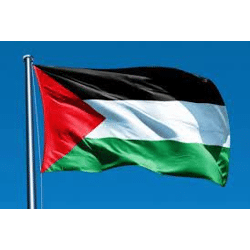 Palästina flagge 90 cm x 150 cm mit Öse aus Polyester