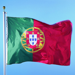 Portugal  flagge 90 cm x 150 cm mit Öse aus Polyester