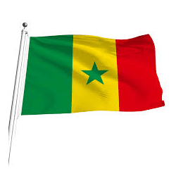 Senegal  flagge 90 cm x 150 cm mit Öse aus Polyester