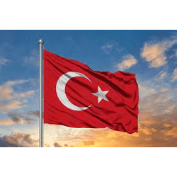 Türkei flagge 90 cm x 150 cm mit Öse aus Polyester