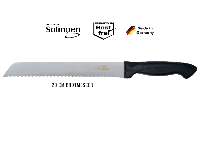Amefa Solingen Brotmesser, Brötchenmesser, Solingen Messer, Rostfrei