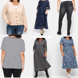 5,50€ pro Stück, Sheego Damenbekleidung große Größen, L, XL, XXL, XXXL