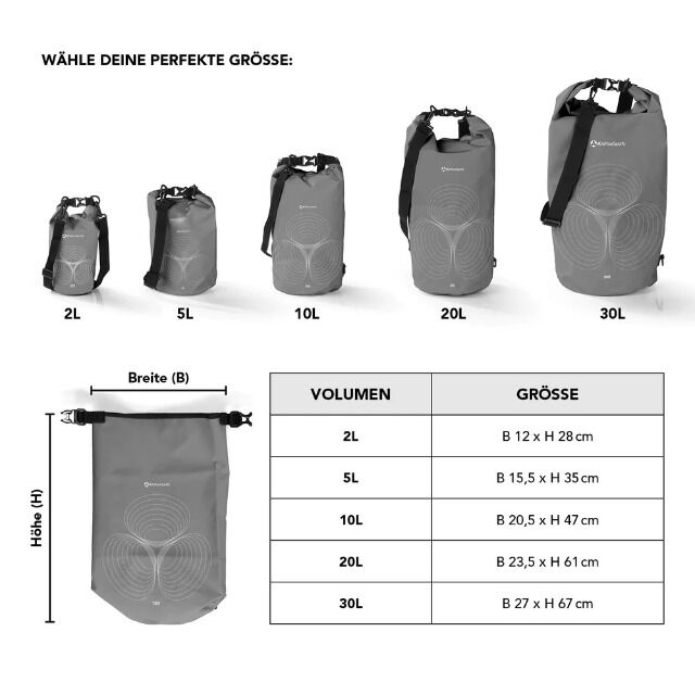 PVC dry bag - 5L - pink