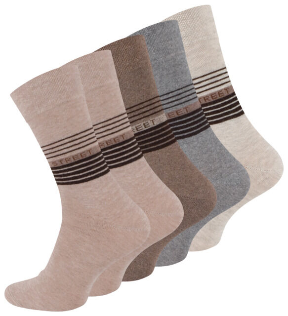 Herren Socken STREET ohne Gummibund - 5er Pack