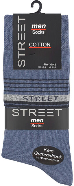 Herren Socken STREET ohne Gummibund - 5er Pack
