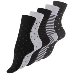 Damen Socken mit modischen Designs - 5er Pack