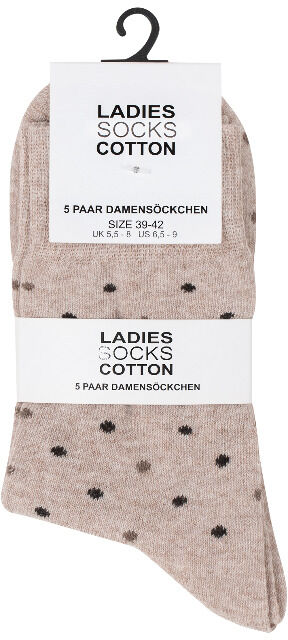 Damen Socken mit modischen Designs - 5er Pack