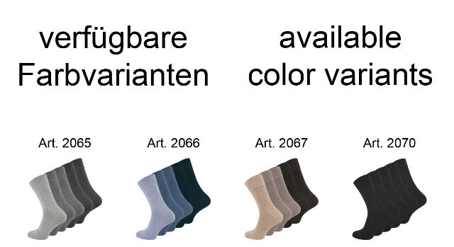 Herren Business Socken in Blautönen - 5er Pack