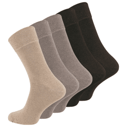 Herren Business Socken in Brauntönen - 5er Pack
