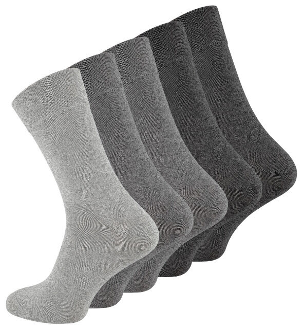 Herren Business Socken in Grautönen - 5er Pack