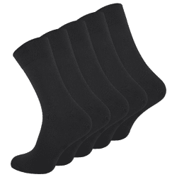 Herren Business Socken in schwarz - 5er Pack