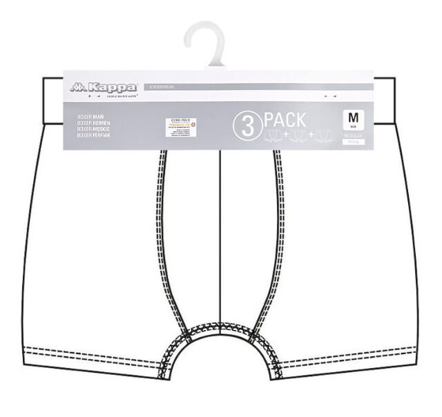 Kappa® Herren Boxershort aus Baumwolle - 3er Pack