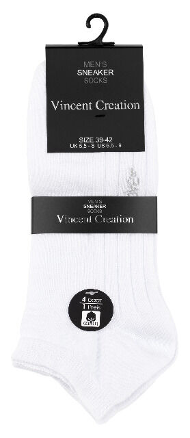 Vincent Creation® Herren Sneaker Socken ACTIVE - 4er Pack