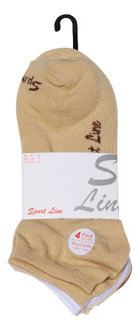 Damen Sneaker Socken SPORT LINE - 4er Pack