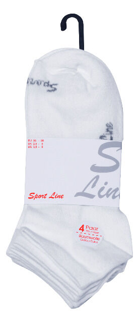 Damen Sneaker Socken SPORT LINE - 4er Pack