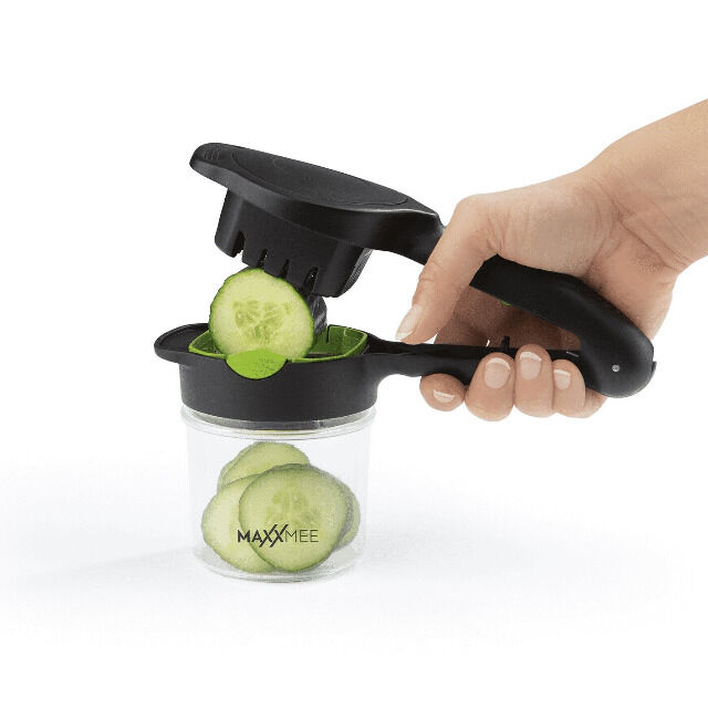  MAXXMEE Multi-Schneider Chop n Slice Compact 7tlg. schwarz/limegreen