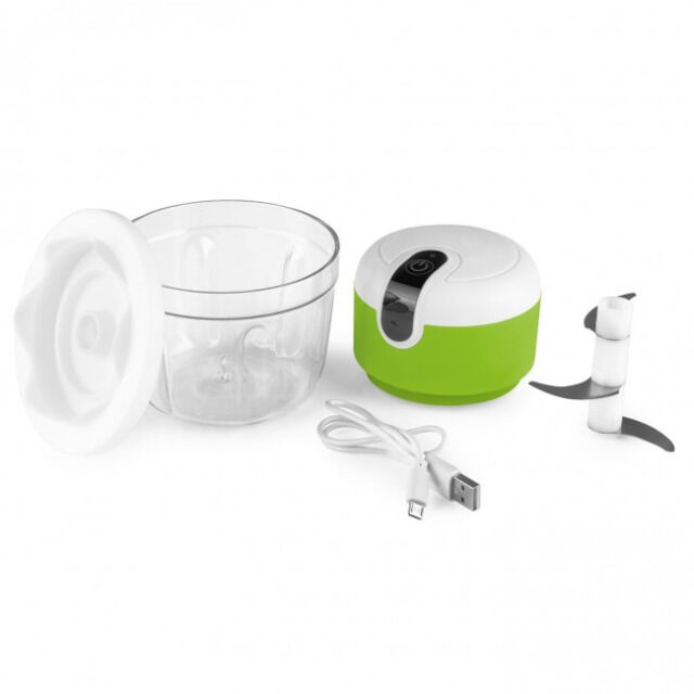 MAXXMEE Multi-Zerkleinerer mit USB-Kabel | Schnippel-Hilfe für Obst, Gemüse, Kräuter und Co. | Handlich und einfach zu bedienen | Fassungsve