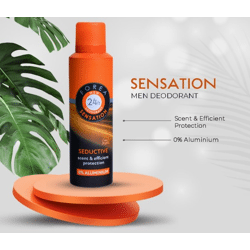 Deodorant Men SEDUCTIVE, déodorant masculin femme  24h 200ml - Made in Germany - FOREA