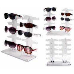 Brillendisplay Leerdisplay für Sonnenbrillen/Brillen, Platz für bis zu 10 Brille