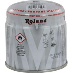 Butan/Propan Gaskartusche 190g Roland TÜV Cert EN 417 ISO 14001 ISO 9001