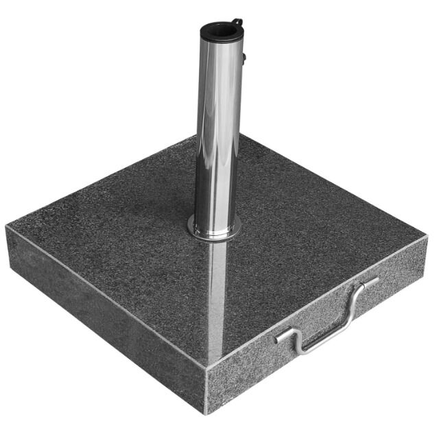 Sonnenschirmständer - 40 kg rollbar dunkelgrau