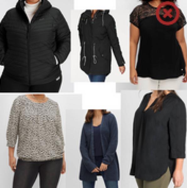 5,50€ pro Stück, L, XL, XXL, XXXL, Sheego Damenbekleidung große Größen
