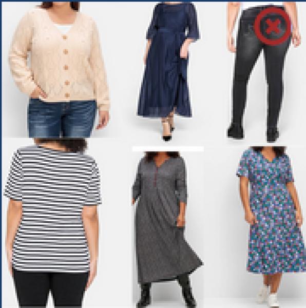 5,50€ pro Stück, L, XL, XXL, XXXL, Sheego Damenbekleidung große Größen