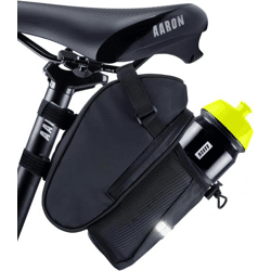 AARON bicycle saddle bag with bottle holder water-repellent reflector bicycle bag