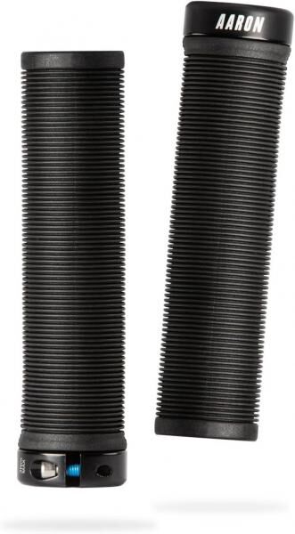 AARON MTB & BMX Fahrradgriffe, sportliche Lenkergriffe aus rutschfestem Gummi in Schwarz