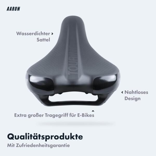 AARON Touring ergonomischer Fahrradsattel Trekkingrad Mountainbike Stadtrad E-Bike