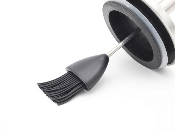 Allgrill Edelstahl Marinier-Set mit Silikonpinsel, Einmach-Set für perfekten Grillgenuss