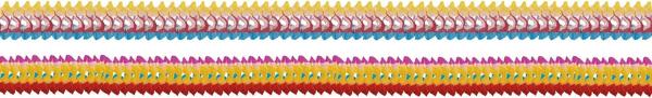 Amscan Girlande Regenbogen 4 er Set ca. 200cm
