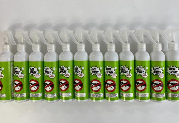 Anti Mücken-Spray Insektenspray, gegen Fliegen und Mücken, Großhandel, Marke: Anti Spray, für Wiederverkäufer, MHD 2024, A-Ware, Restposten