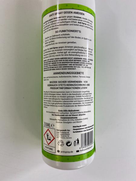 Anti Mücken-Spray Insektenspray, gegen Fliegen und Mücken, Großhandel, Marke: Anti Spray, für Wiederverkäufer, MHD 2024, A-Ware, Restposten