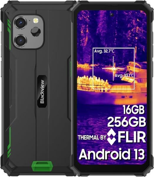 Blackview BV8900 Green Rugged Octa Core Smartphone, Outdoorhandy mit 8 GB RAM und 256 GB Speicher Handy ohne Simlock vertragsfrei
