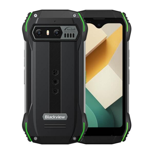 Blackview N6000 Green Rugged Smartphone, Mini Outdoorhandy mit 8 GB RAM und 256 GB Speicher vertragsfrei Handy ohne Simlock