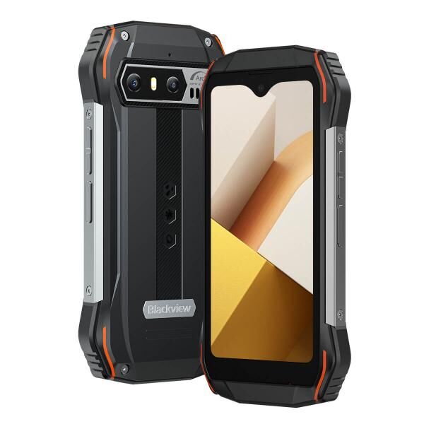 Blackview N6000 Orange Rugged Smartphone, Mini Outdoorhandy mit 8 GB RAM und 256 GB Speicher ohne Simlock Handy vertragsfrei outdoor