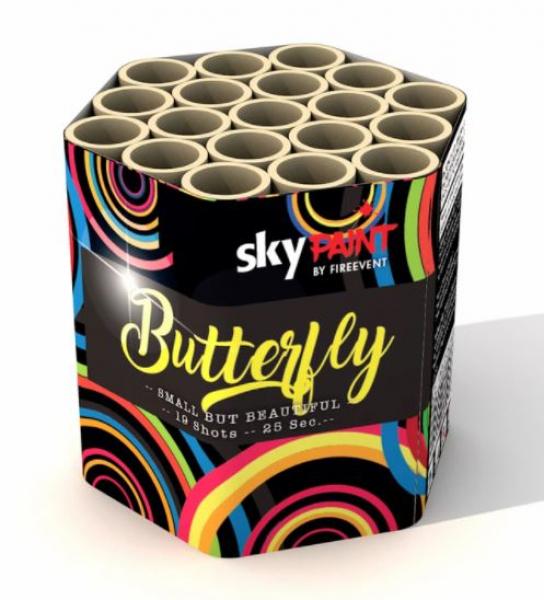 Butterfly, 19-Schuss Batterie Box Feuerwerk