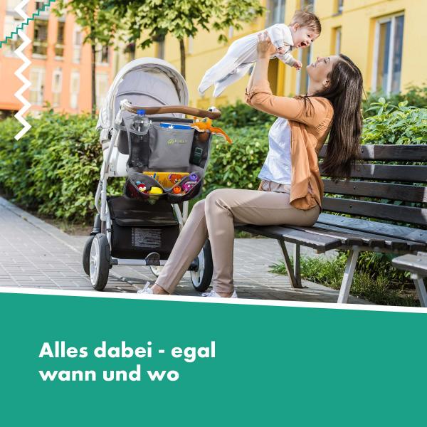 Fioly Organizer Tasche für KFZ Kopfstütze Kind Baby Stauraum für Autositz, Rücksitztasche