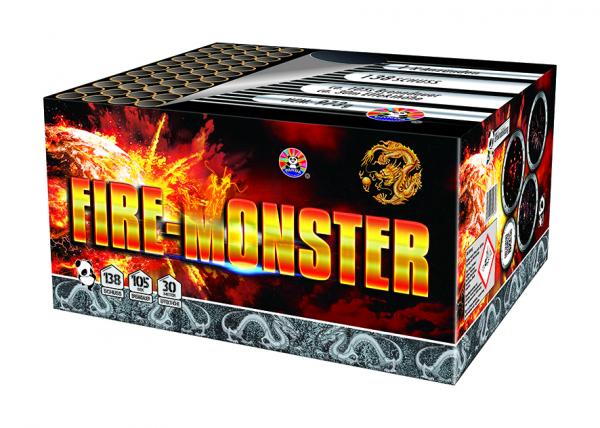 Fire Monster, 138-Schuss Verbund Feuerwerk / Silvester von Panda