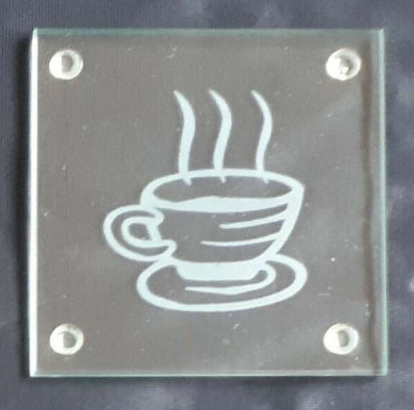 Glasuntersetzer mit versch. Motiven 9 x 9cm