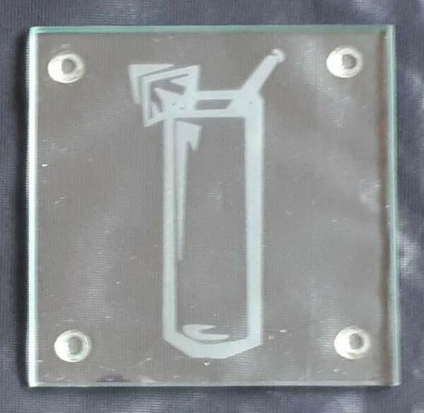 Glasuntersetzer mit versch. Motiven 9 x 9cm