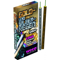 Gold- und Silberregen, 6er Silvester Feuerwerk