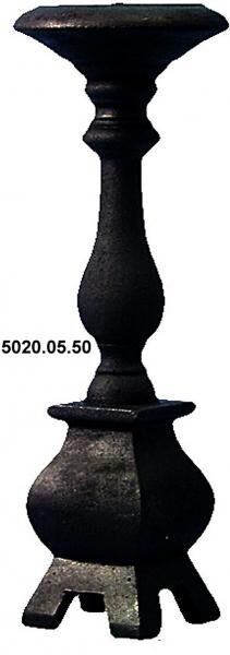 Kerzenständer massiv Metall schwarz - ca.31 cm hoch 10 cm breit