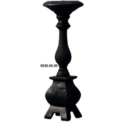 Kerzenständer massiv Metall schwarz - ca.31 cm hoch 10 cm breit