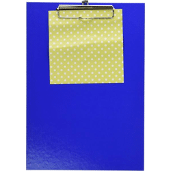 Clipboard, writing pad A4, blue with pen holder NEW